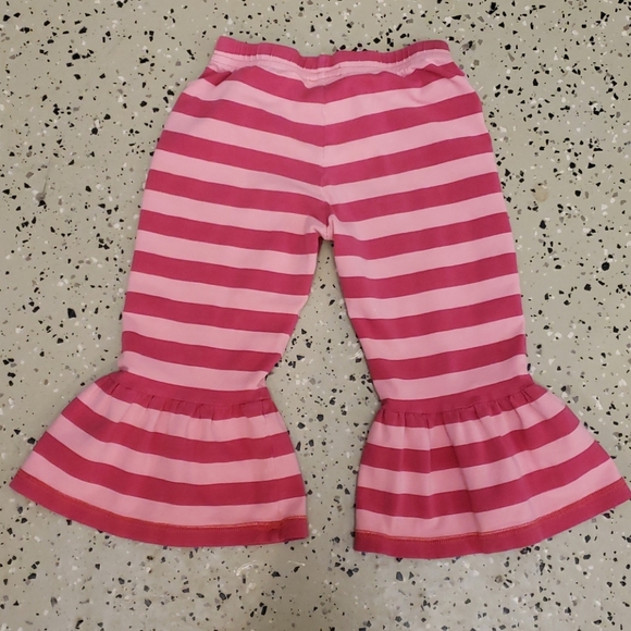 MATILDA JANE Pink Striped Ruffle leggings - Picture 3 of 3